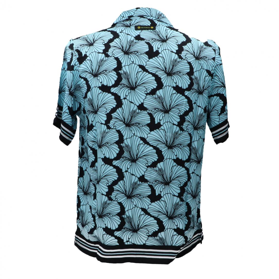 CAMICIA STAMPA VISCOSA Azzurro 3