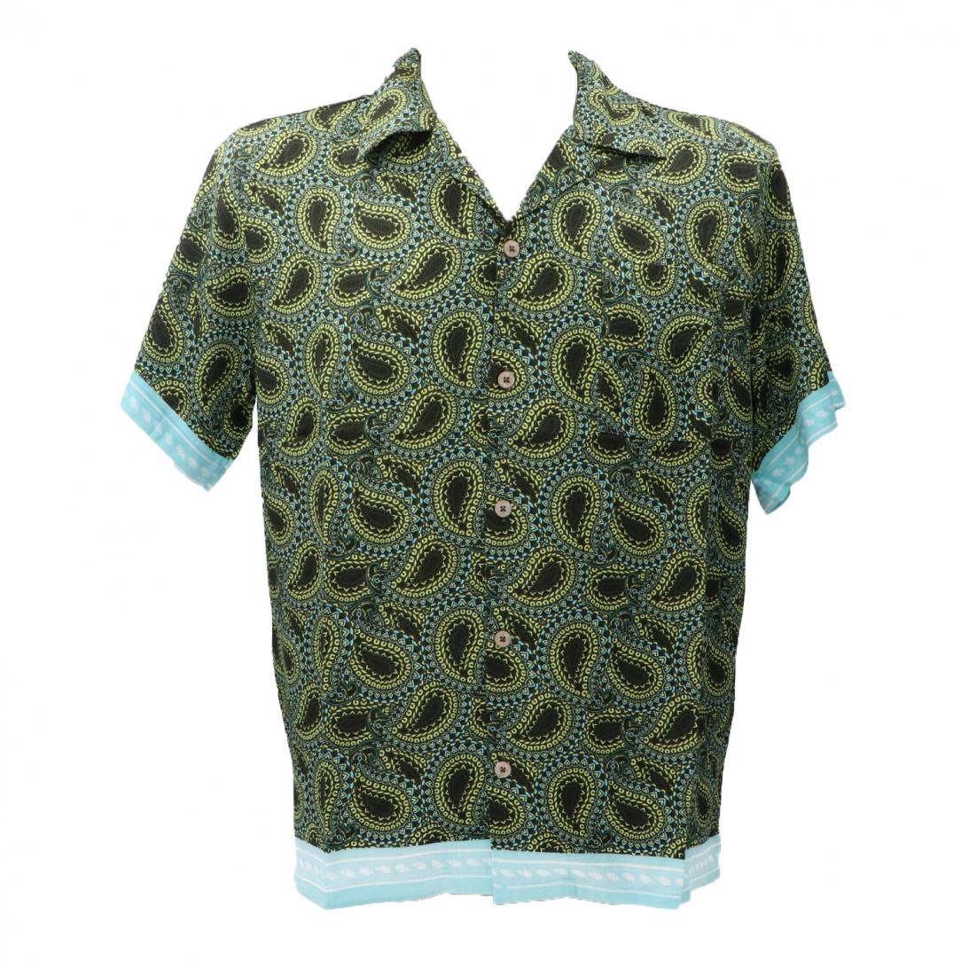 CAMICIA STAMPA VISCOSA Verde 1