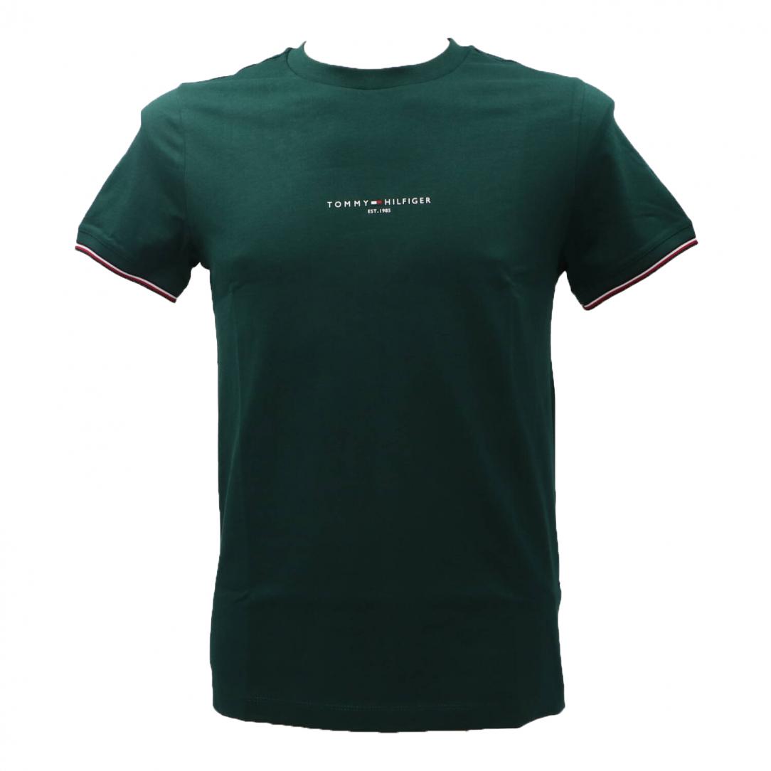 LOGO TIPPED TEE 32584 Verde 1