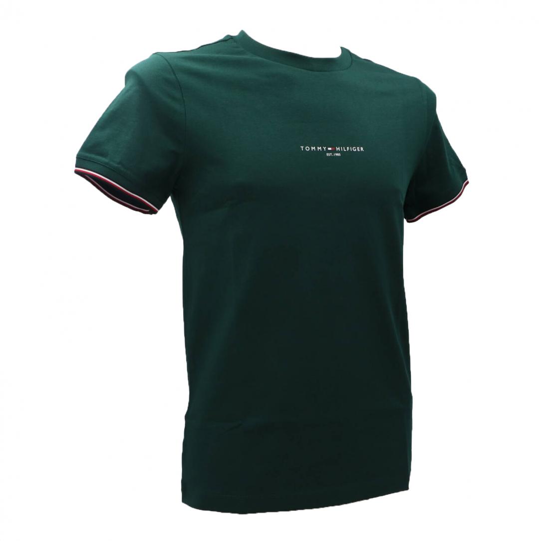 LOGO TIPPED TEE 32584 Verde 2