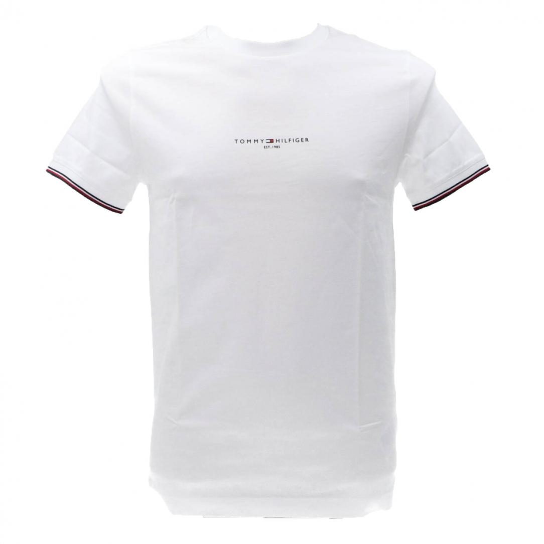 LOGO TIPPED TEE 32584 Bianco 1