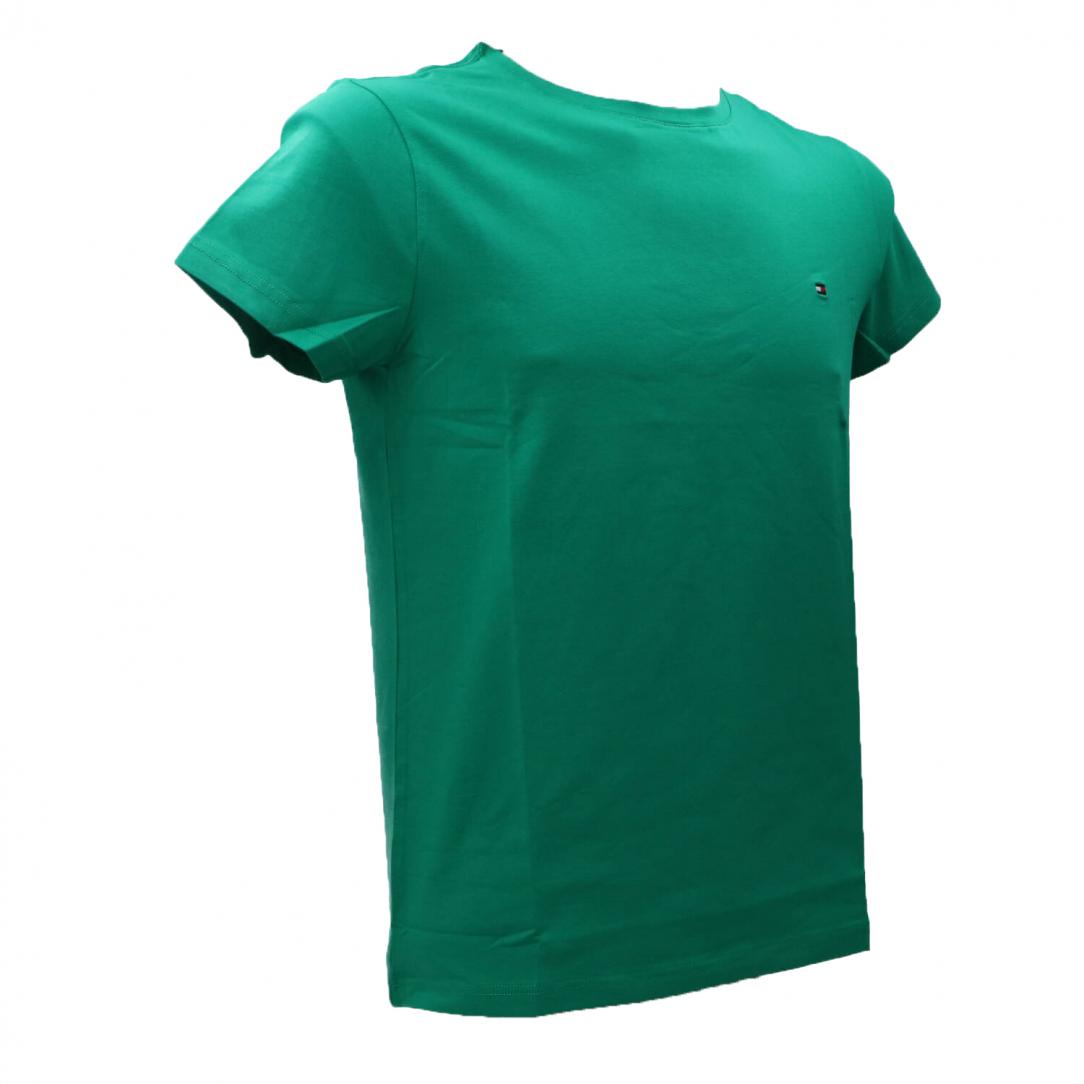 STRETCH SLIM FIT TEE 10800 Verde 2