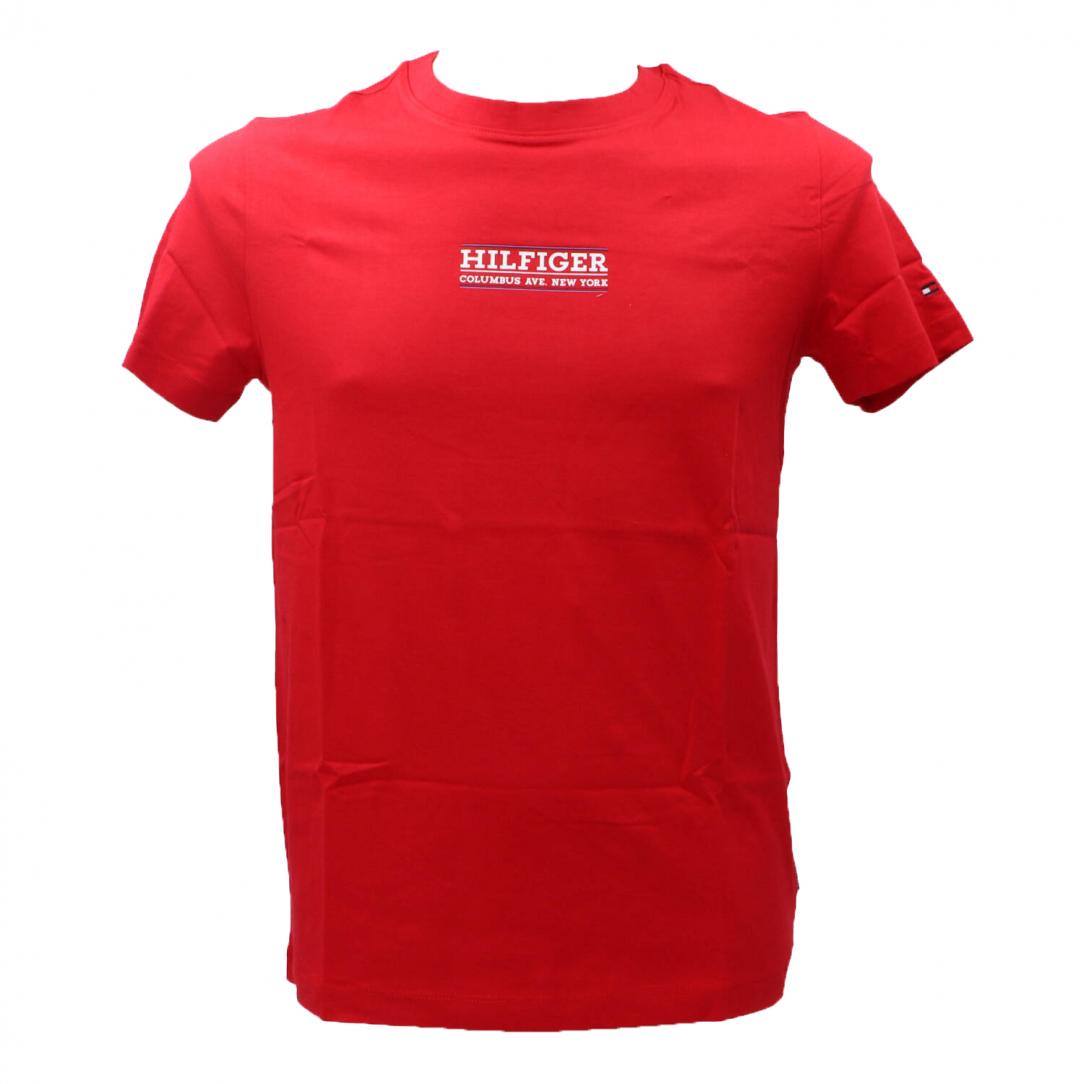 SMALL HILFIGER SLIM TEE 34387 Rosso 1