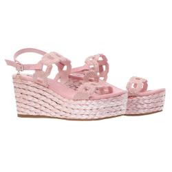 Sandali GC681 zeppa Rosa