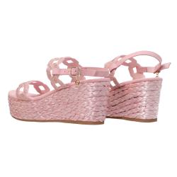 Sandali GC681 zeppa Rosa