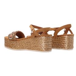 Sandali GC 662 strass marrone