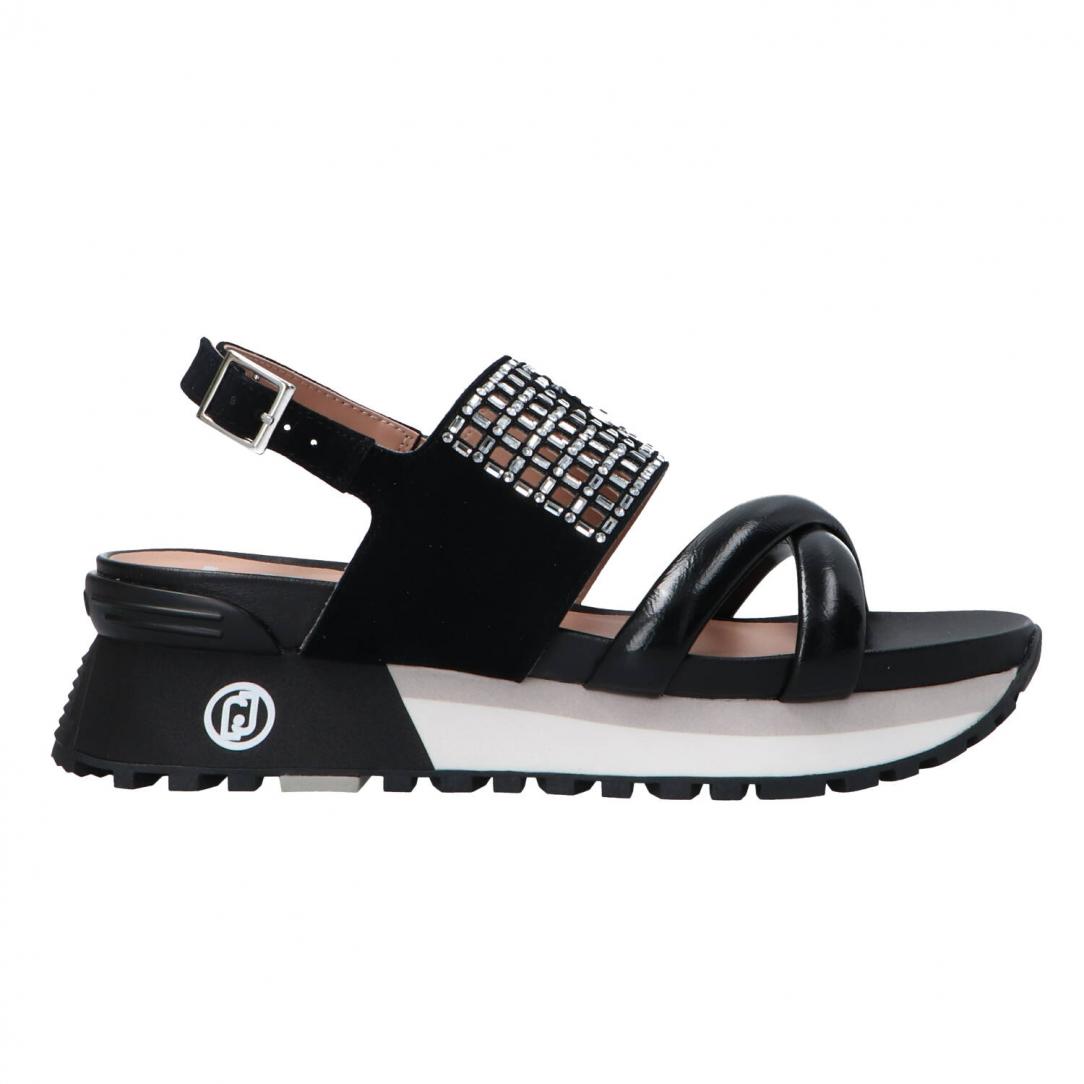 Maxi wonder sandal 27 Nero strass 1