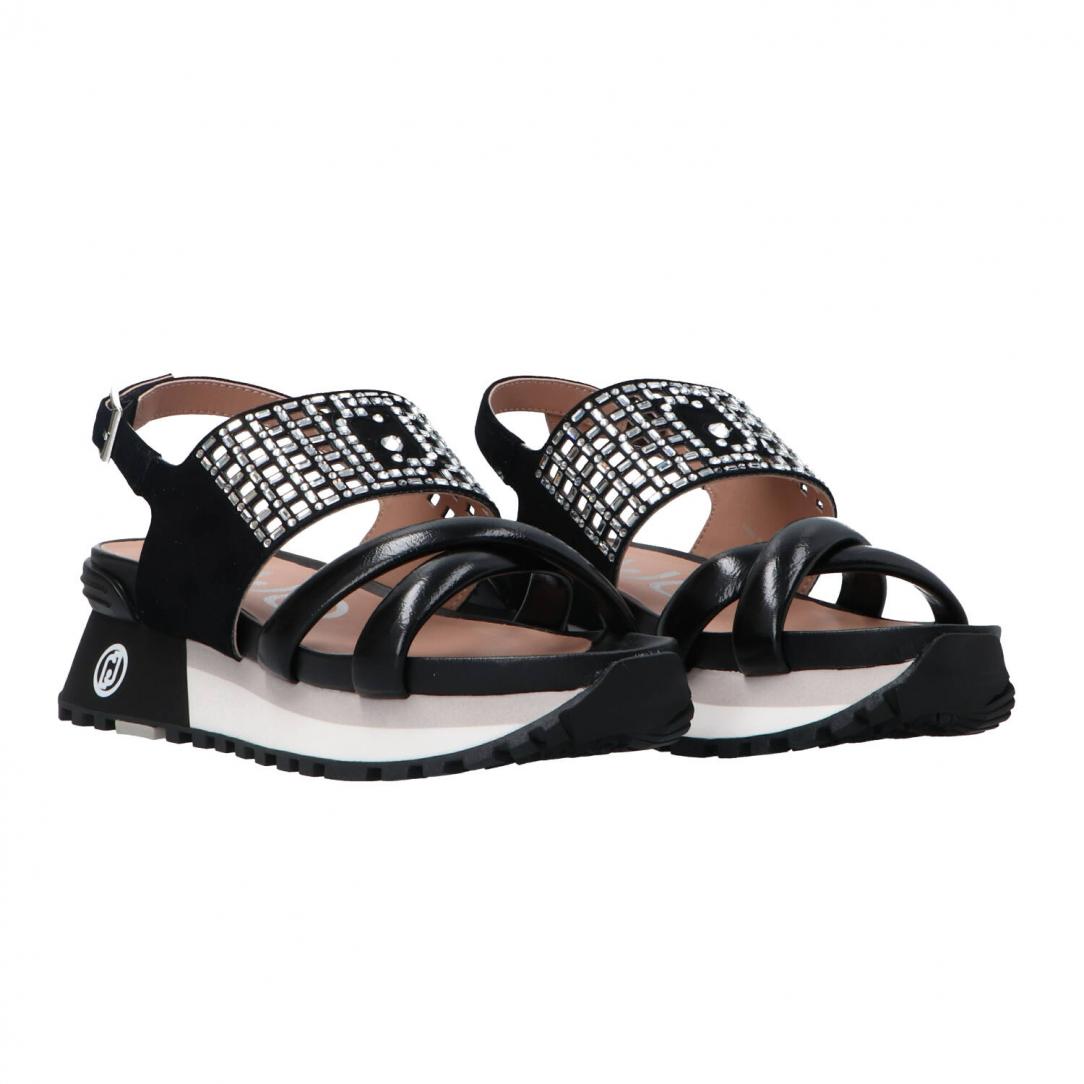 Maxi wonder sandal 27 Nero strass 2