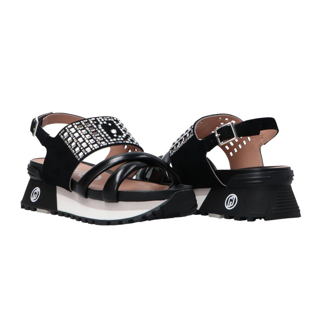 Maxi wonder sandal 27 Nero strass 3