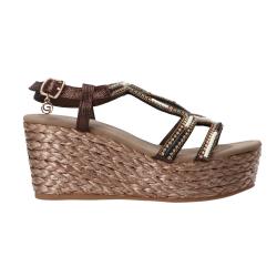 Gold&gold Sandali Sandali GC 675 zeppa Marrone