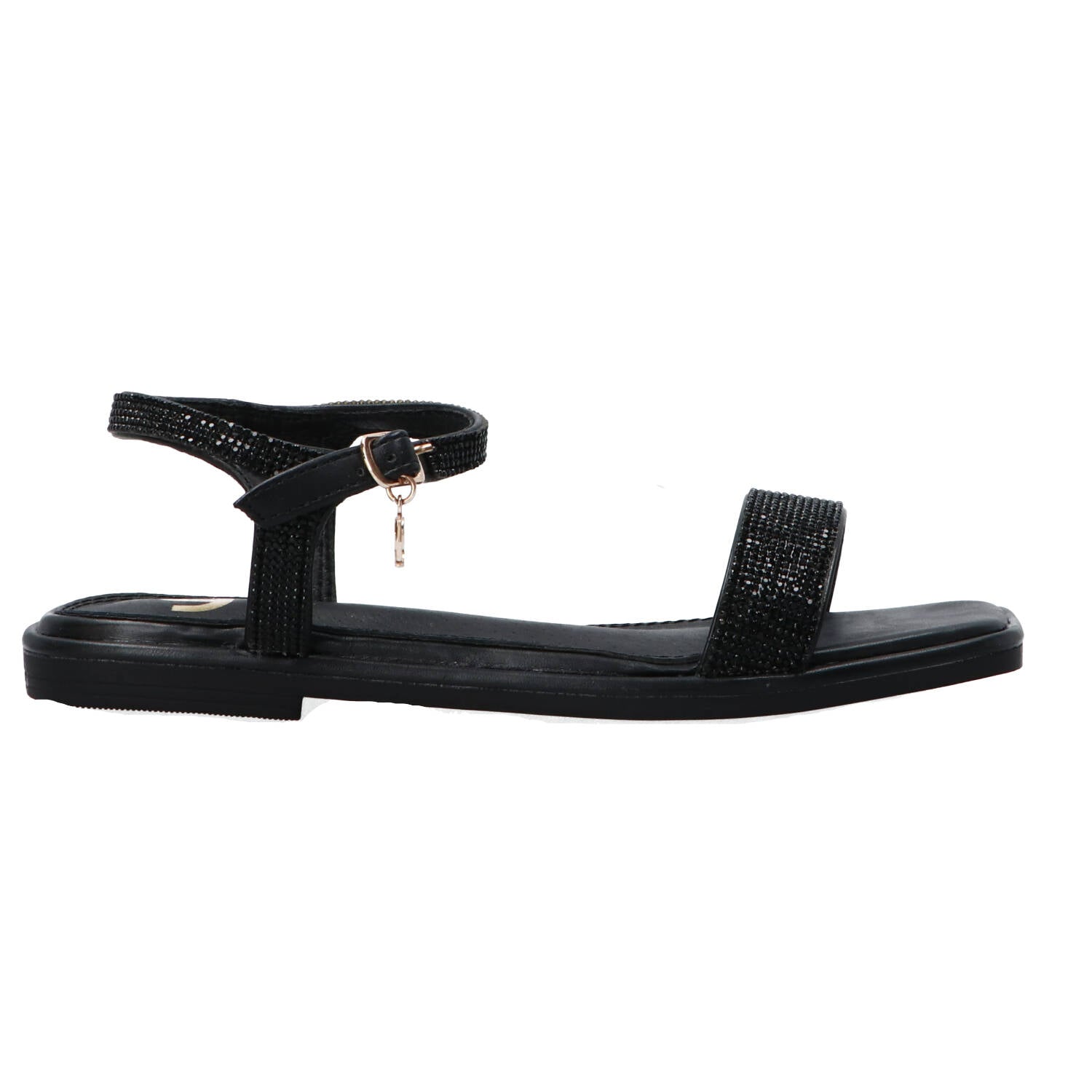 Gold&gold Sandali Sandali GP23 475 rasoterra strass Nero