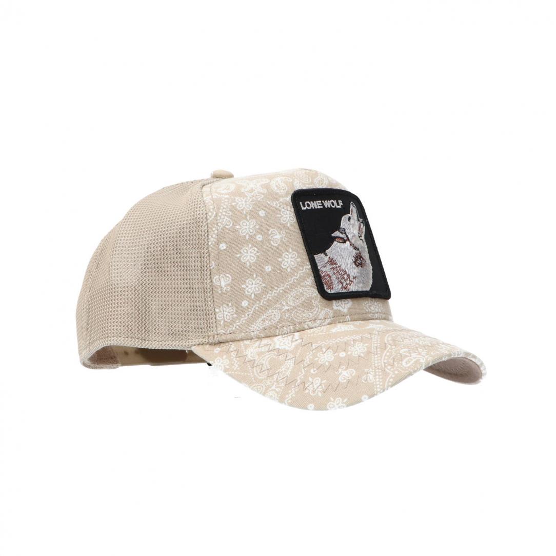 DROP CANVAS ANIMAL CAP Beige Lone wolf 3