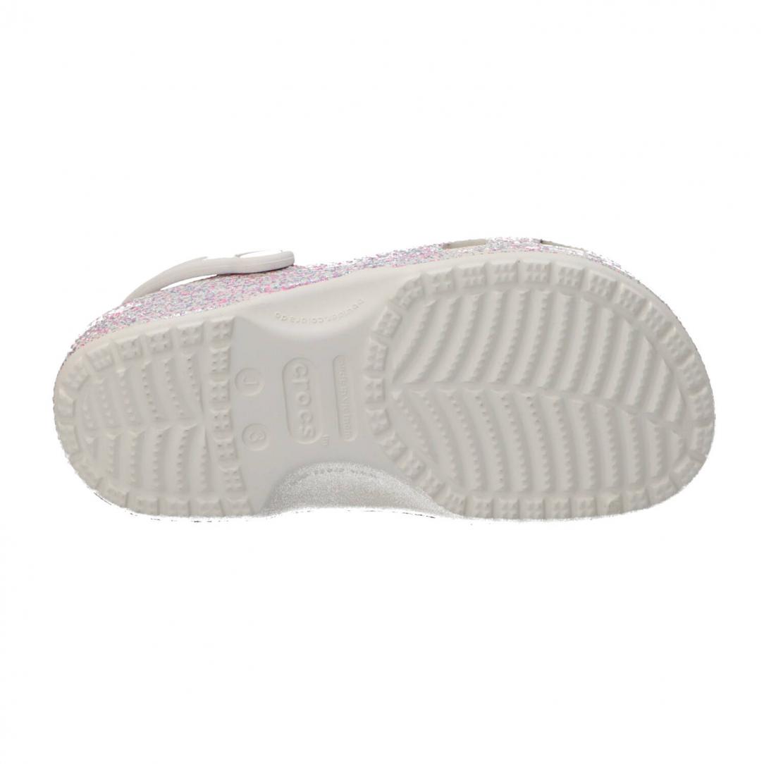 CLASSIC CLOG KIDS Bianco Glitter 4