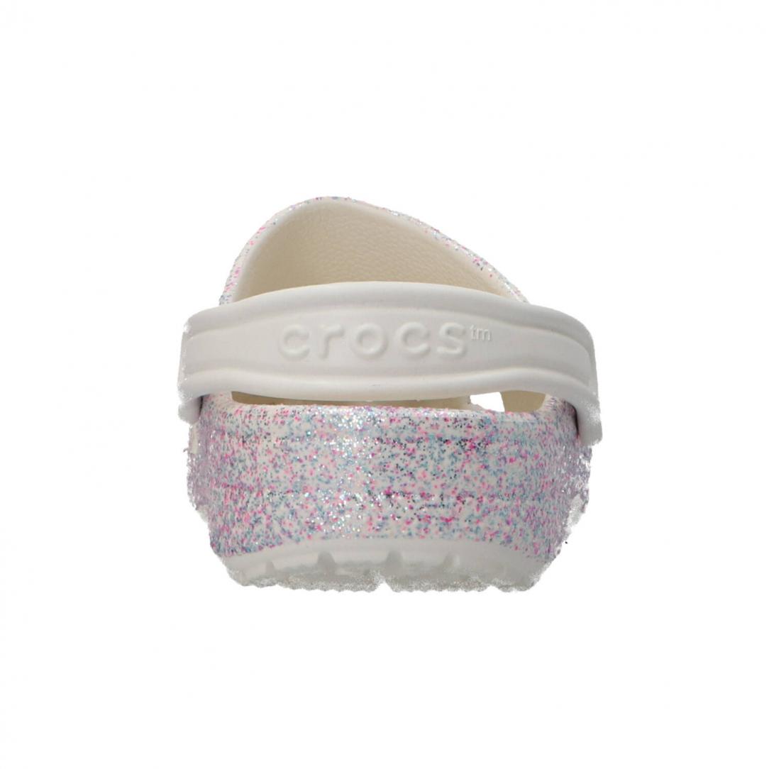 CLASSIC CLOG KIDS Bianco Glitter 5