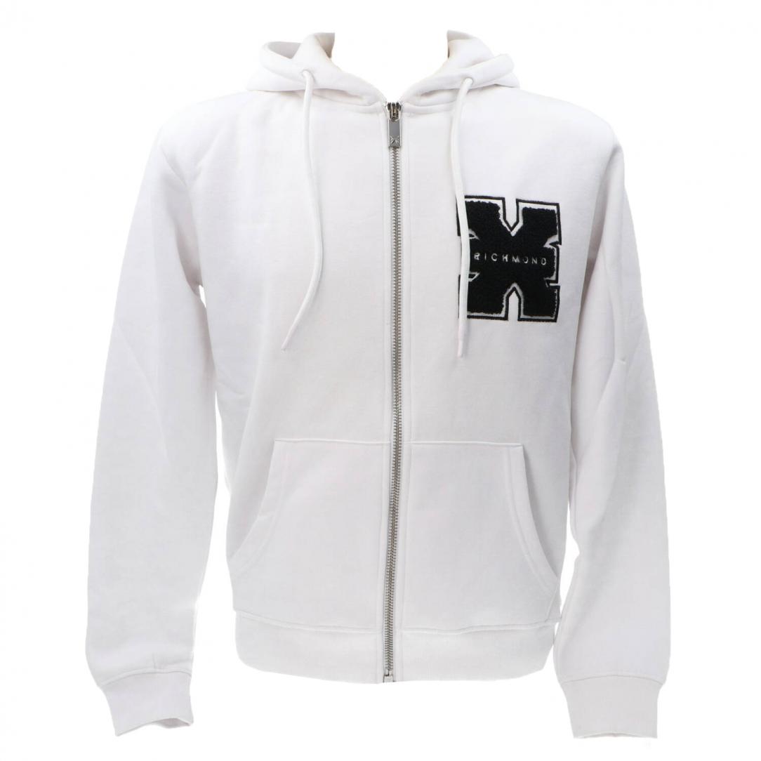 SWEATSHIRT ZIP TRISON Bianco 1