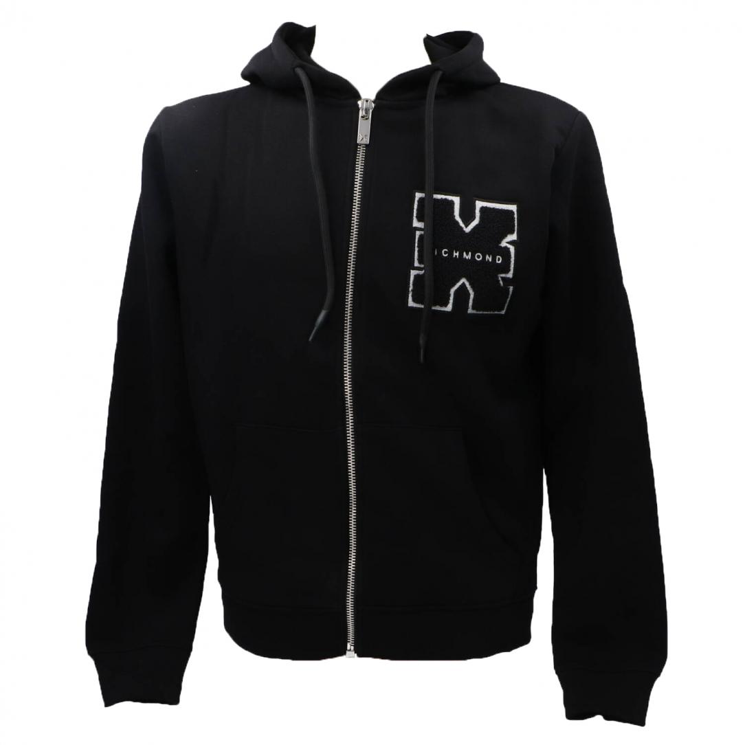 SWEATSHIRT ZIP TRISON Nero 1