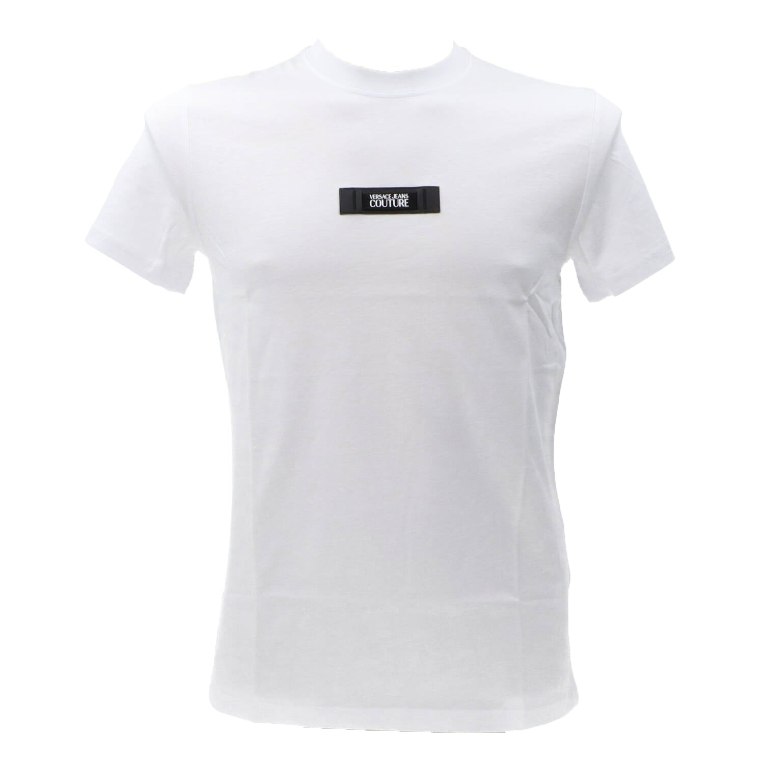 Versace T-shirt T-shirt 77GAH6S3 PATCH LOGO Bianco