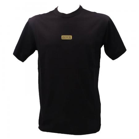 T Shirt Uomo 77GAHT08 LOGO PLACKET Nero