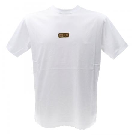 T Shirt Uomo 77GAHT08 LOGO PLACKET Bianco