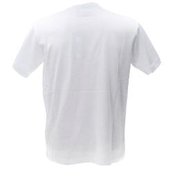 T-shirt 77GAHT08 LOGO PLACKET Bianco