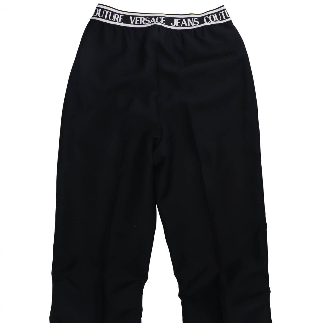 77GAA101 LOGO TROUSERS CANVAS Nero 3