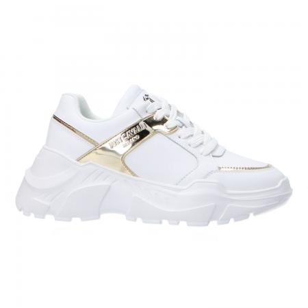 Sneakers Donna Fondo Casper dis. 9 Bianco 