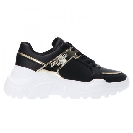 Sneakers Donna Fondo Casper dis. 9 Nero