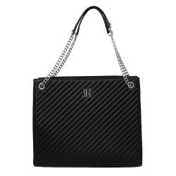 Richmond Borse a spalla Borse a spalla SHOPPING BAG KLEEBE Argento Nero