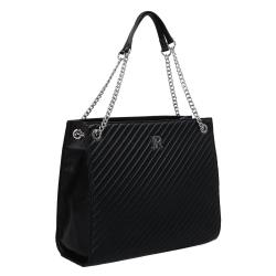 Borse a spalla SHOPPING BAG KLEEBE Argento Nero