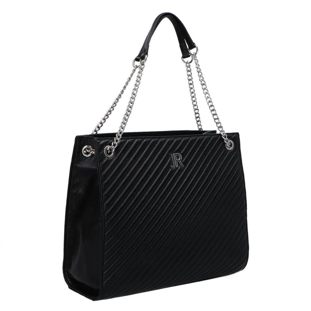 SHOPPING BAG KLEEBE Argento Nero 2