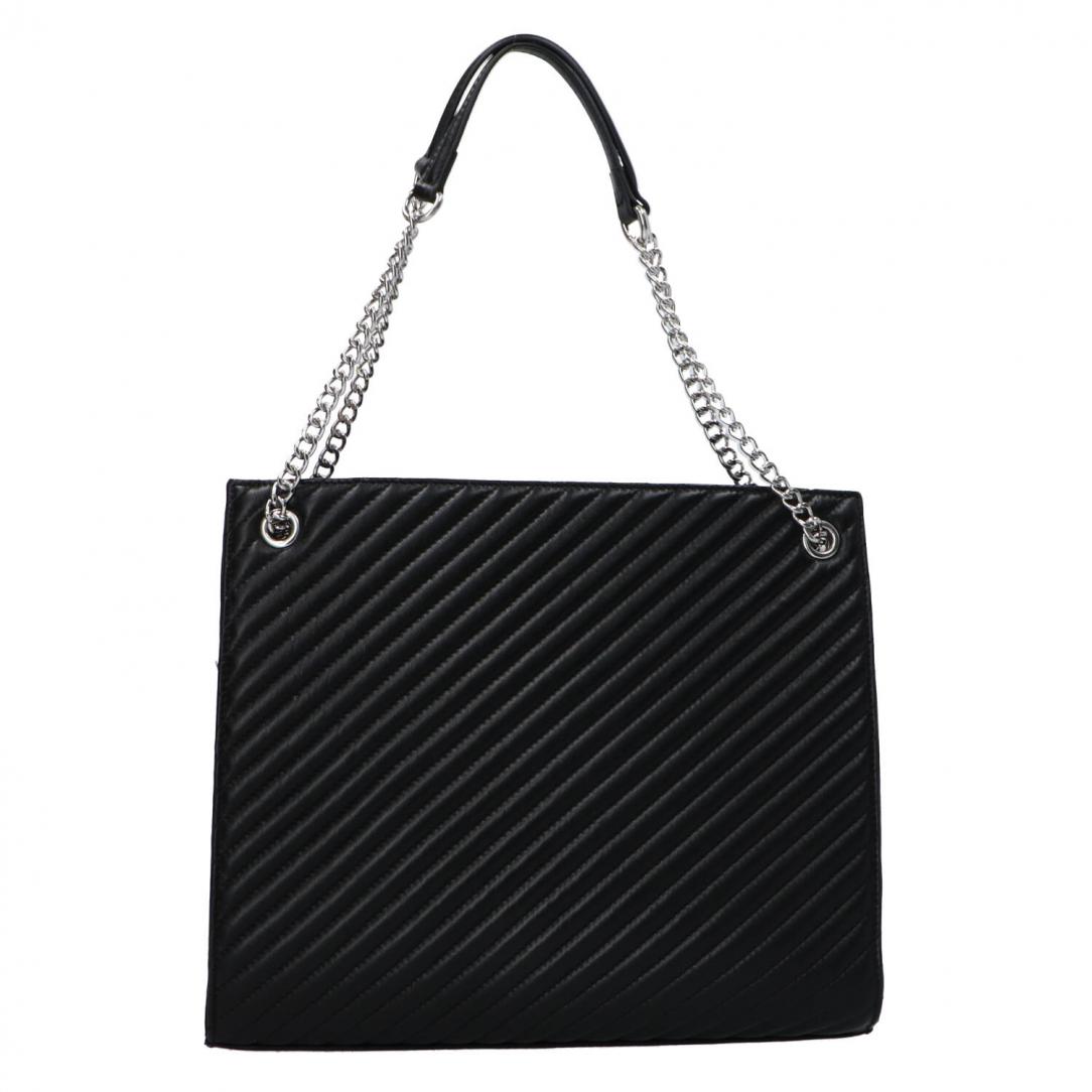 SHOPPING BAG KLEEBE Argento Nero 3