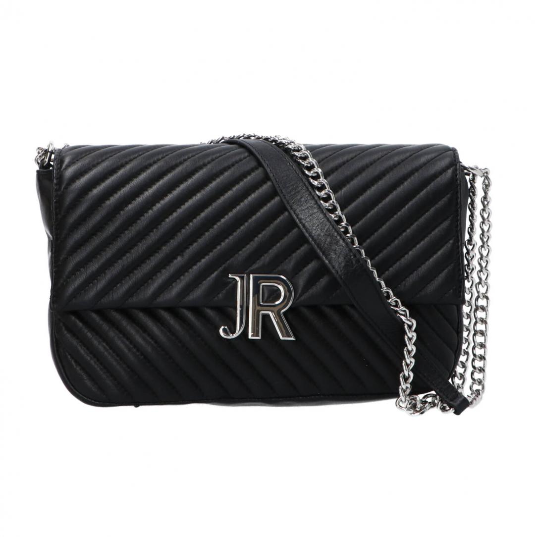 SHOULDER BAG JIUNGE Argento Nero 3