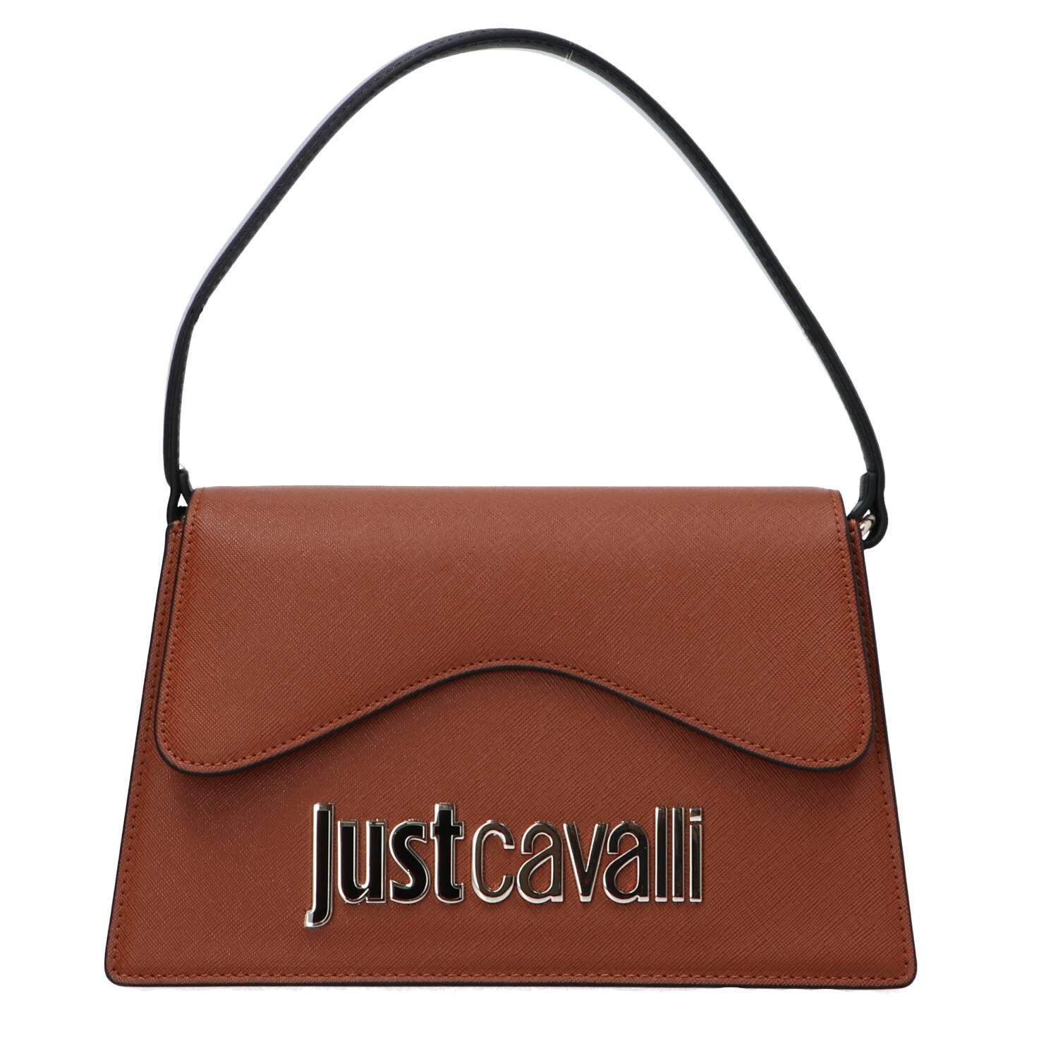 Just Cavalli Borse a spalla Borse a spalla BAGS SAFFIANO METAL LETTERING Cuoio