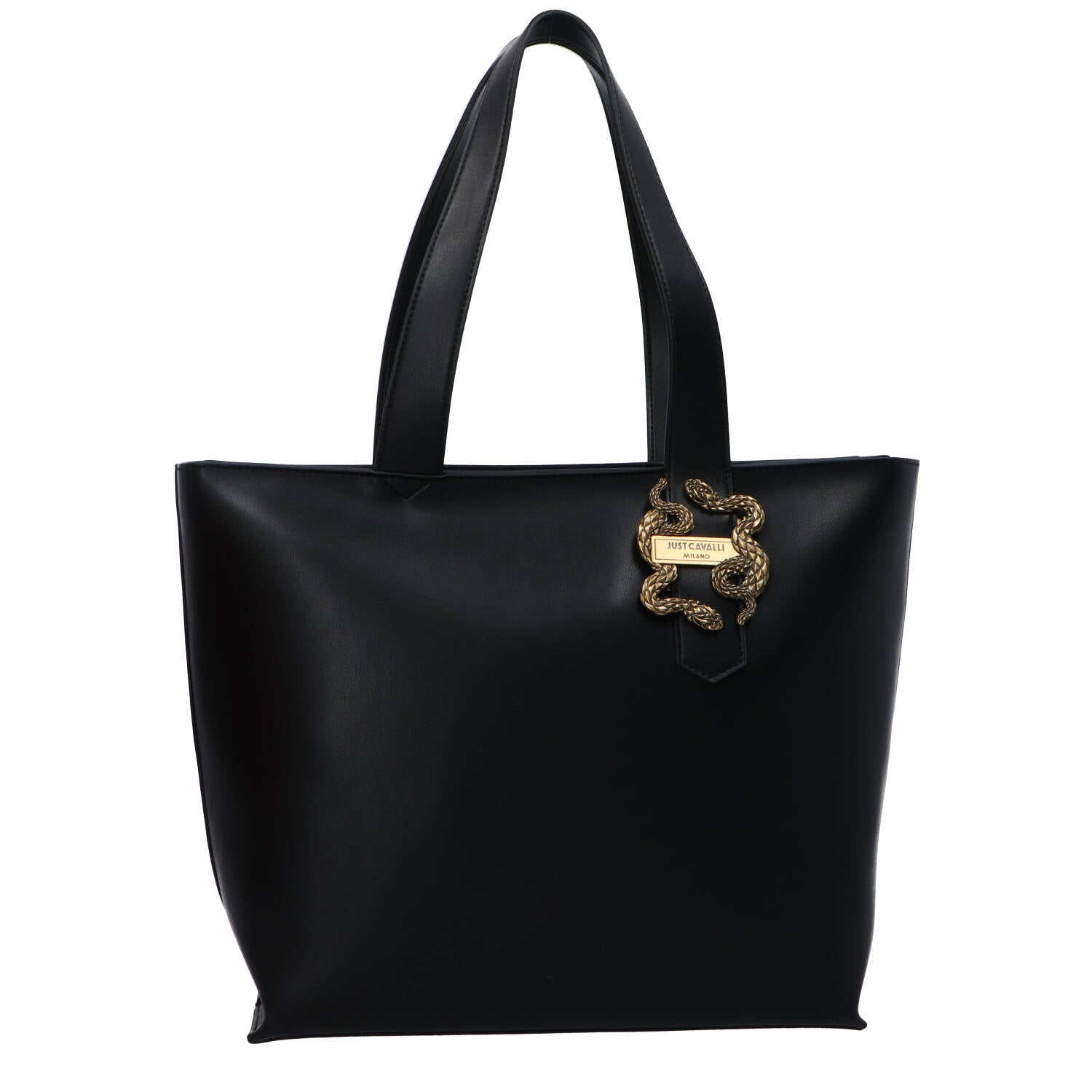 Just Cavalli Borse a spalla Borse a spalla DRUMED CALF SNAKES Nero