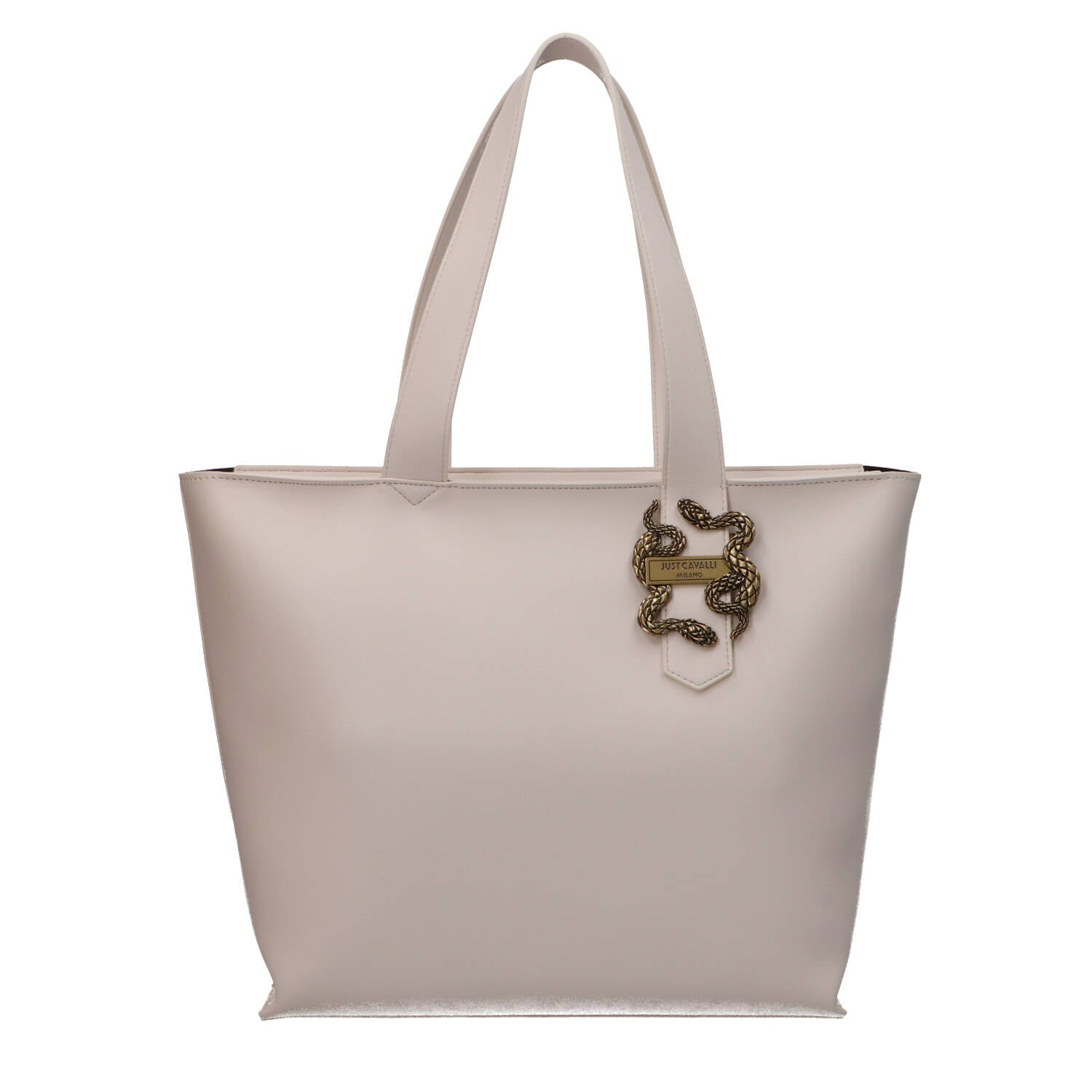 Just Cavalli Borse a spalla Borse a spalla DRUMED CALF SNAKES Beige