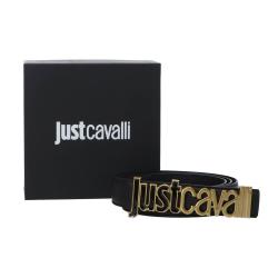 Just Cavalli Cinture Cinture JC METAL LETTERING SAFFIANO Nero