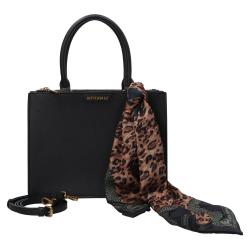 Borse a mano FOULARD ICONIC LEOPARD Nero