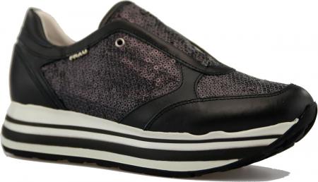 Sneakers Donna Paillettes Nere