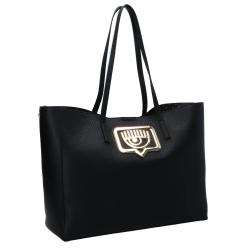 Borse a spalla SHOPPER GRAINY EYELIKE Nero