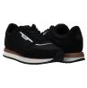 Sneakers Kai Runn leather nylon bianco nero