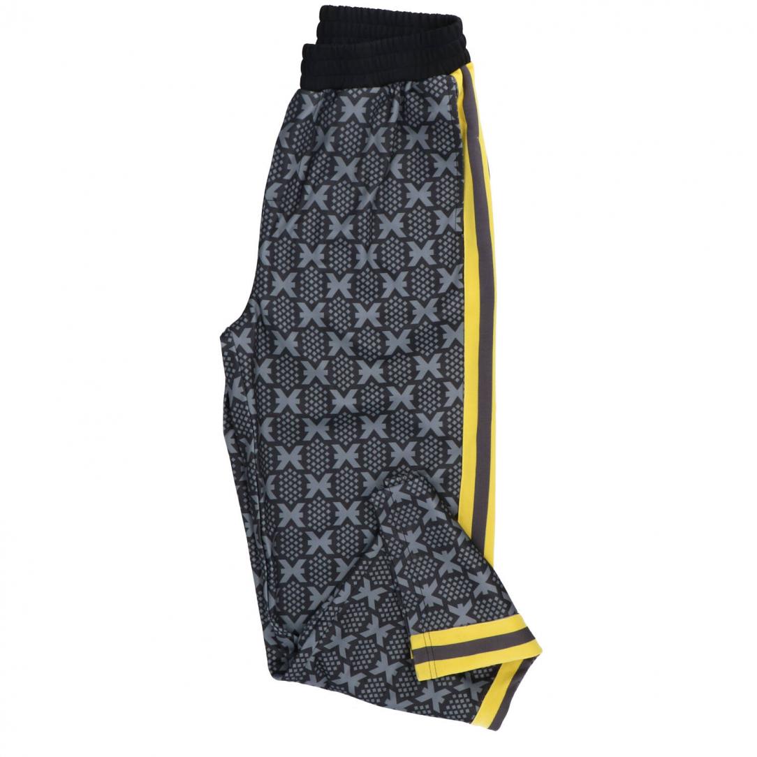 PANTS FLEECE MAURIC PATTA Nero Giallo 1