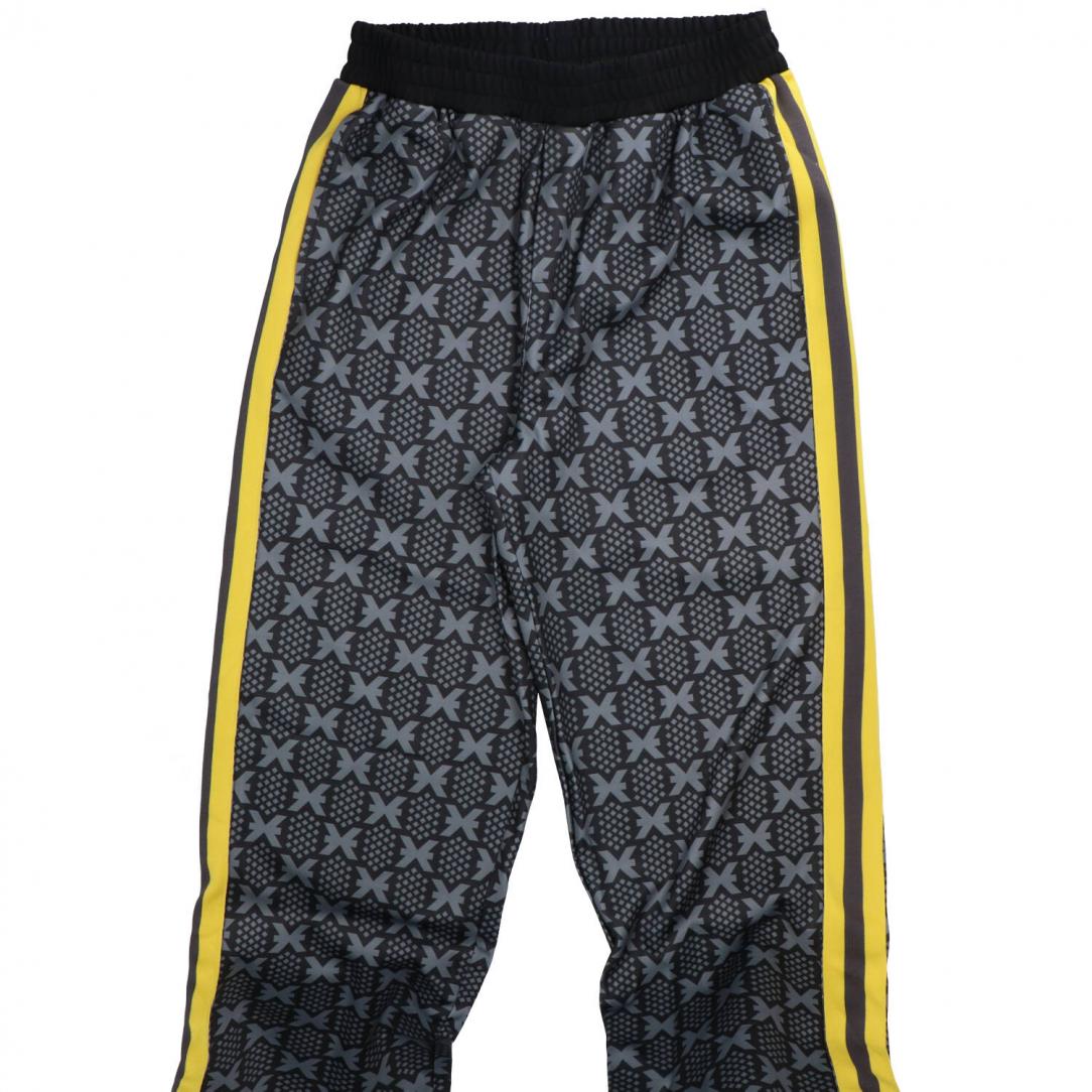 PANTS FLEECE MAURIC PATTA Nero Giallo 2