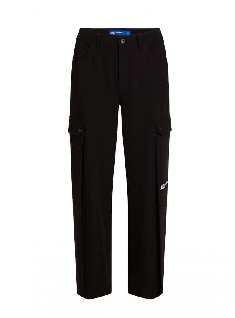 PLEATED CARGO PANT 245J1002 Nero 1