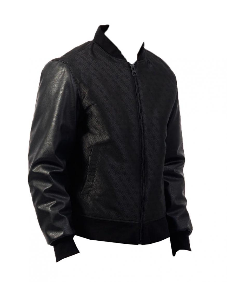 QUATTRO G VARSITY BOMBER Nero 2