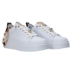 Sneakers Combi strass pia Argento