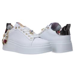 Sneakers Combi strass pia Argento
