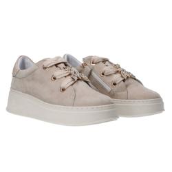 Sneakers PPJ855 suede charm strass Beige