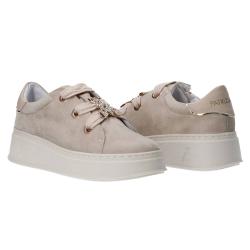 Sneakers PPJ855 suede charm strass Beige