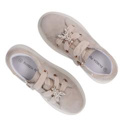 Sneakers PPJ855 suede charm strass Beige