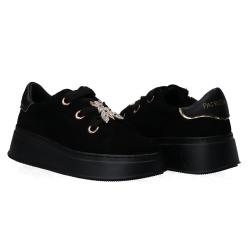 Sneakers PPJ855 suede charm strass Nero